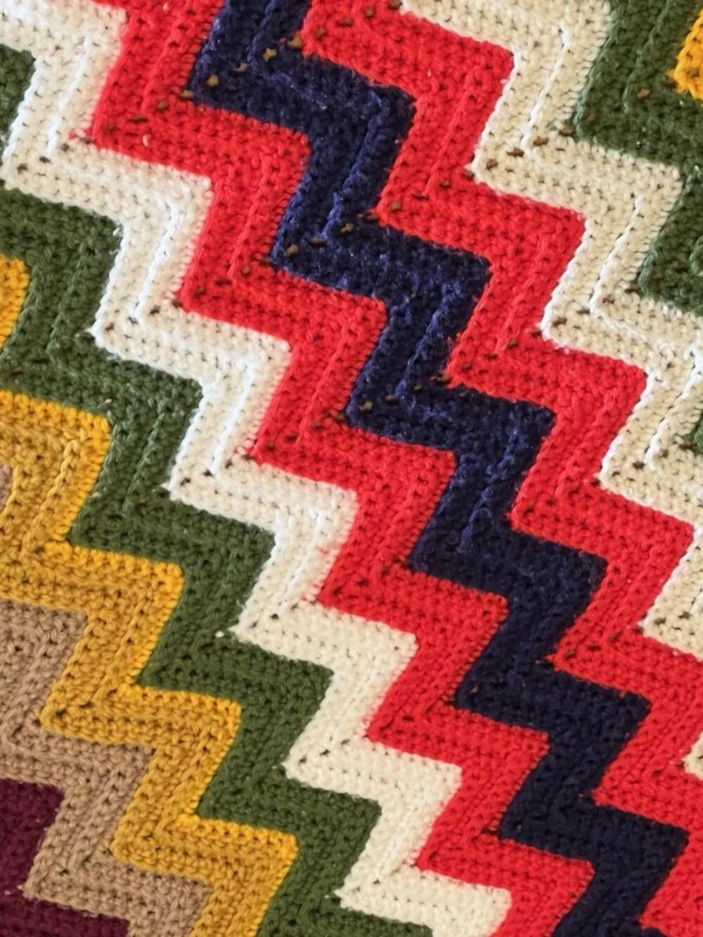 Handmade vintage afghan